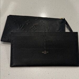 Louis Vuitton Black Leather Monogram Pouch
